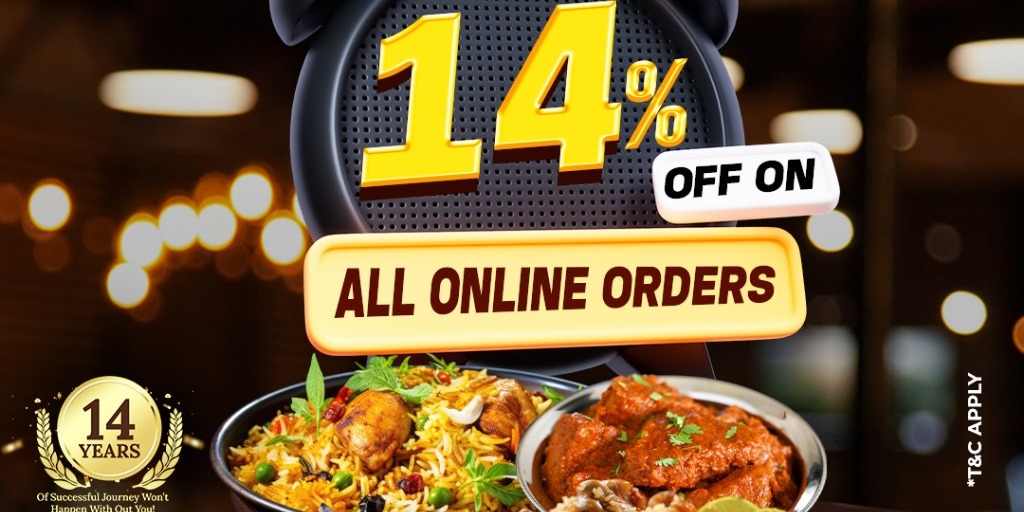 Bawarchi Indian Cuisine – Enjoy 14% Discount on Online Dining