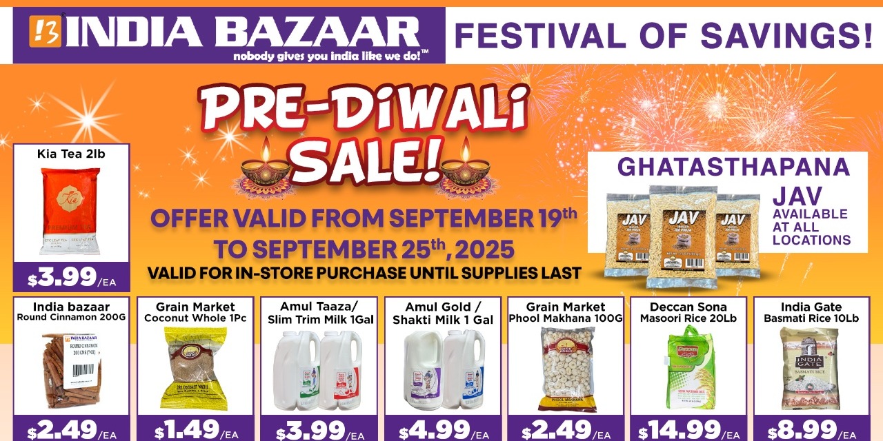India Bazaar Pre-Diwali Sale 2025 – Festival Savings on Groceries, Essentials & More