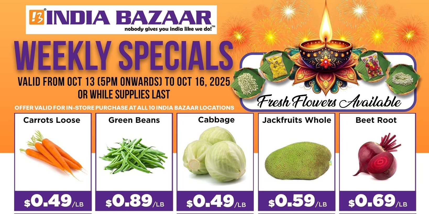 India Bazaar Weekly Specials | Fresh Produce Offers & Festive Discounts