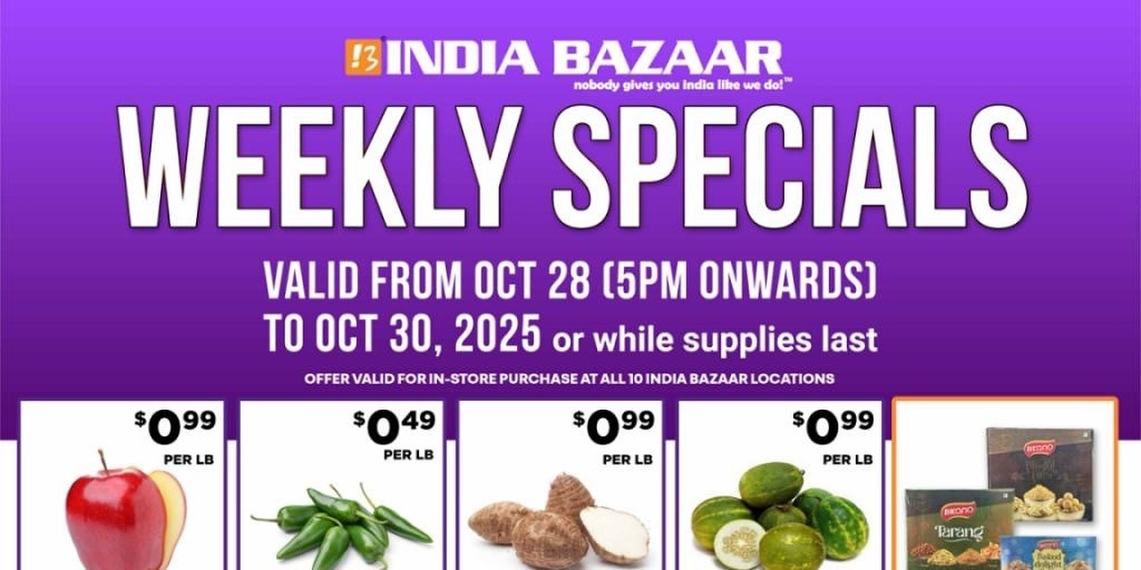India Bazaar Weekly Specials – Fresh Savings on Everyday Essentials!