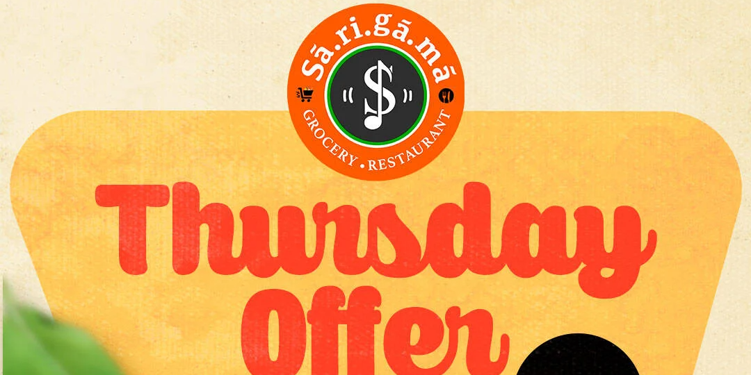 Sarigama Frisco Thursday Offer: Buy 1 Noodles, Get 50% Off Rice