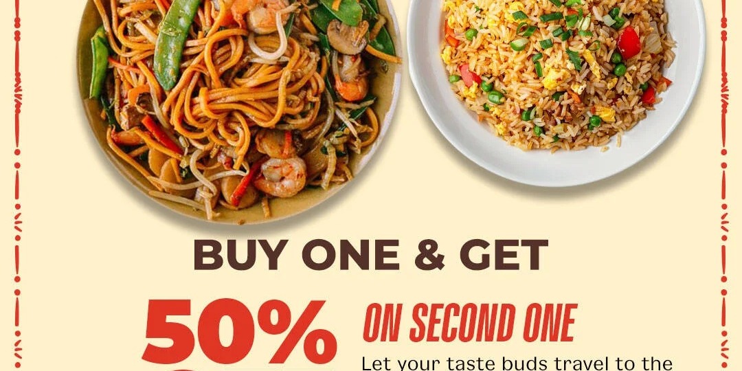Sarigama Frisco Thursday Special Buy 1 Noodles or Fried Rice & Get 50% Off on the Second One