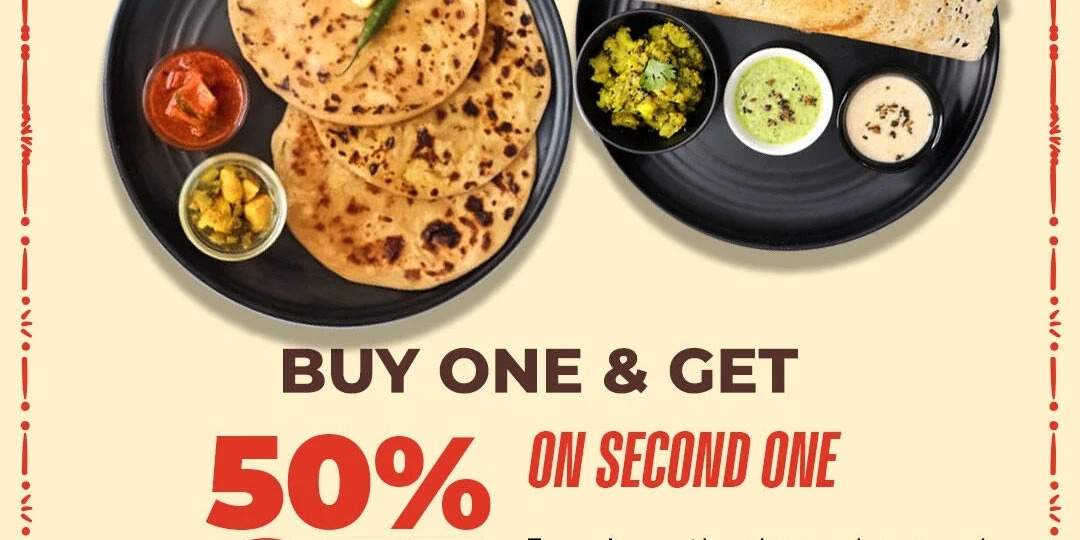 Sarigama Tuesday Delight Buy 1 Dosa or Parotta & Get 50% Off on Second One