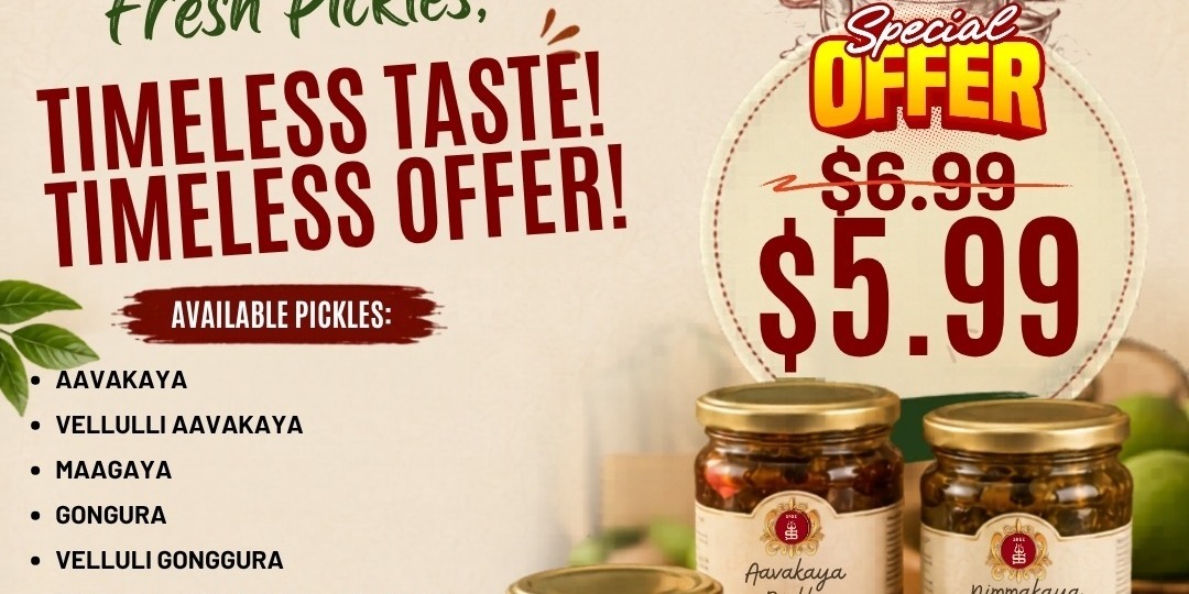 Sree Shankara Vilas Fresh Pickles Special Offer In Plano