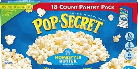 Pop Secret Homestyle Butter Microwave Popcorn 18-Pack Family Size Deal
