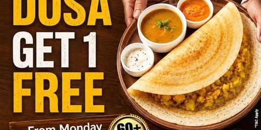 Bawarchi Indian Cuisine Plano Buy 1 Get 1 Free Dosa Offer Monday to Thursday