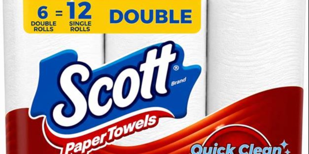 Scott Paper Towels 6 Double Rolls Deal – 20% Off Choose-A-Sheet (108 Sheets)