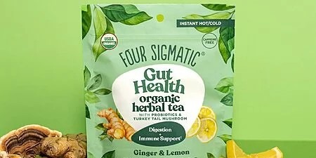 Four Sigmatic Gut Health Herbal Tea with Probiotics & Mushroom Deal – $6.12