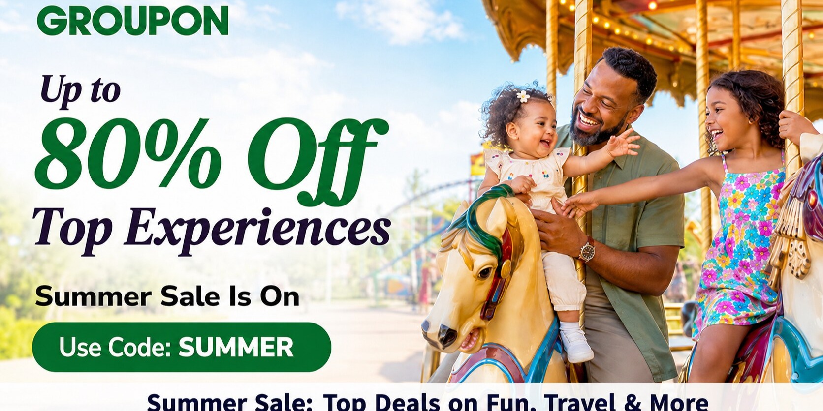 Groupon: Save Up to 80% on Summer Fun, Travel & More