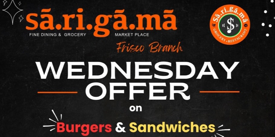 Wednesday Offer at Sā.ri.gā.mā in Frisco!