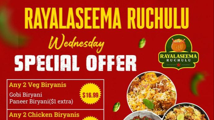 ✨ Rayalaseema Ruchulu - Wednesday Special Offer ✨