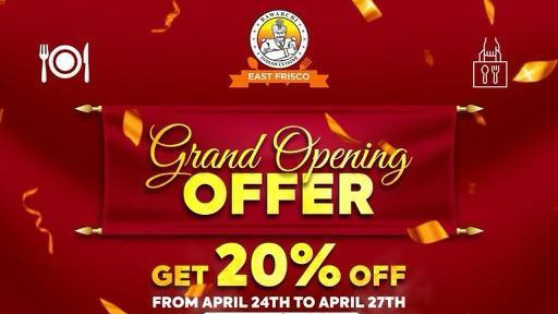 Bawarchi Frisco - Get 20% off