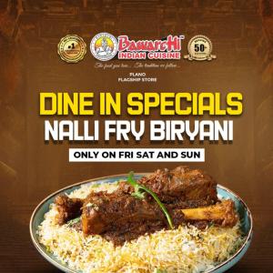 Bawarchi Plano Dining Deal – Nalli Fry Biryani for Weekend Foodies