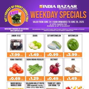 India Bazaar Limited-Time Deals – Save Big on Fruits, Veggies & More!