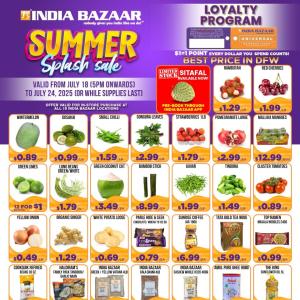 India Bazaar Weekly Sale: Summer Splash Deals on Fruits, Vegetables & Groceries
