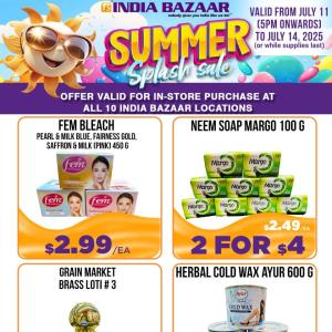 India Bazaar Summer Sale: Beauty & Personal Care Deals Starting at $2.49