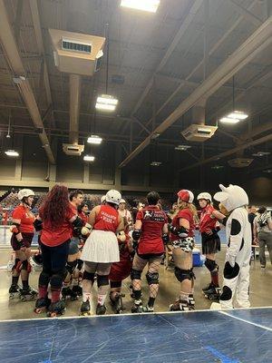 Action-packed Texas Roller Derby in Austin, TX