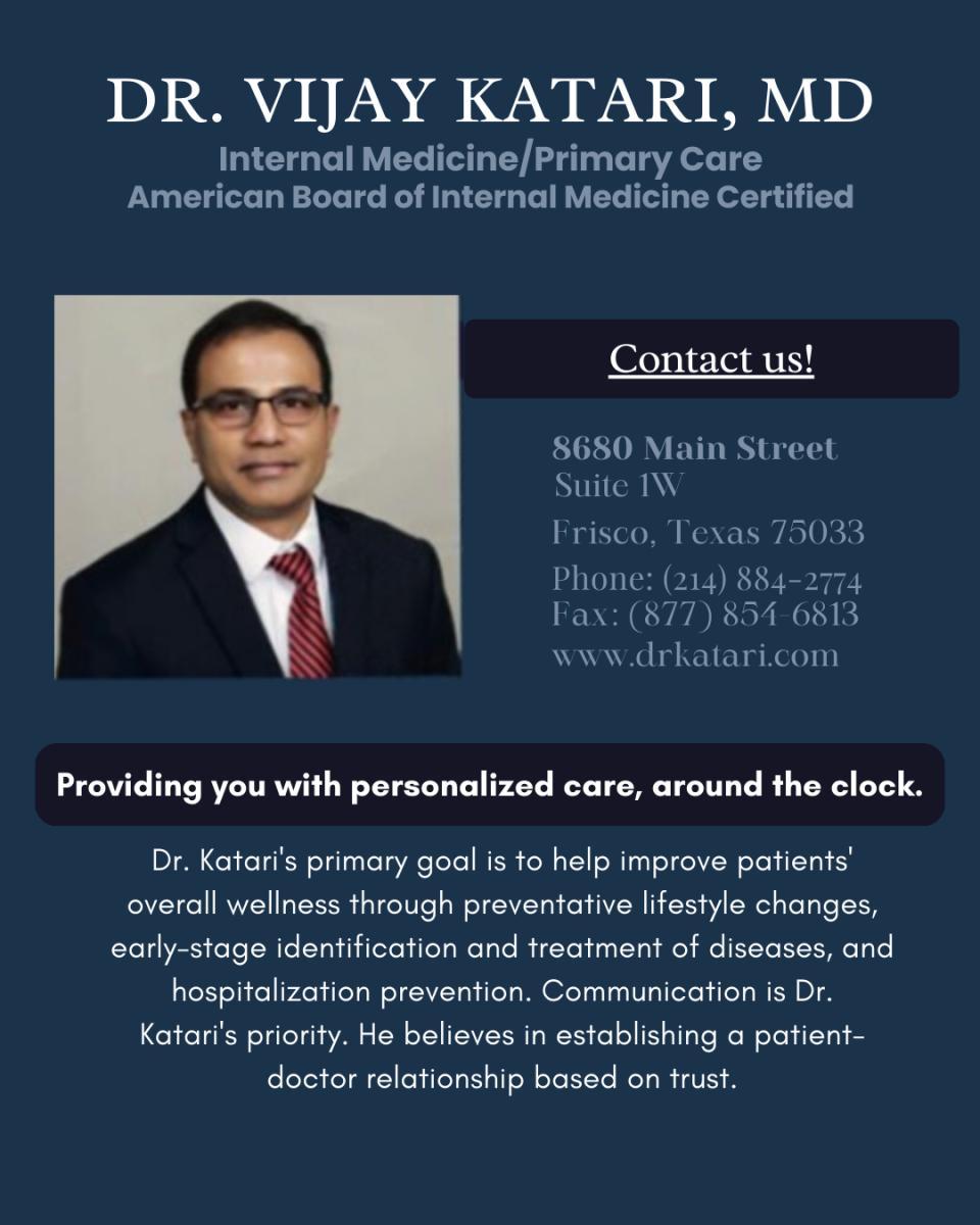 Dr. Vijay Katari, MD – Internal Medicine & Primary Care Specialist in Frisco, TX
