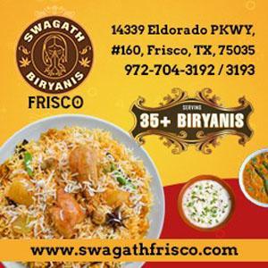 Swagath Frisco  Best Indian Cuisine Restaurant in Frisco, TX