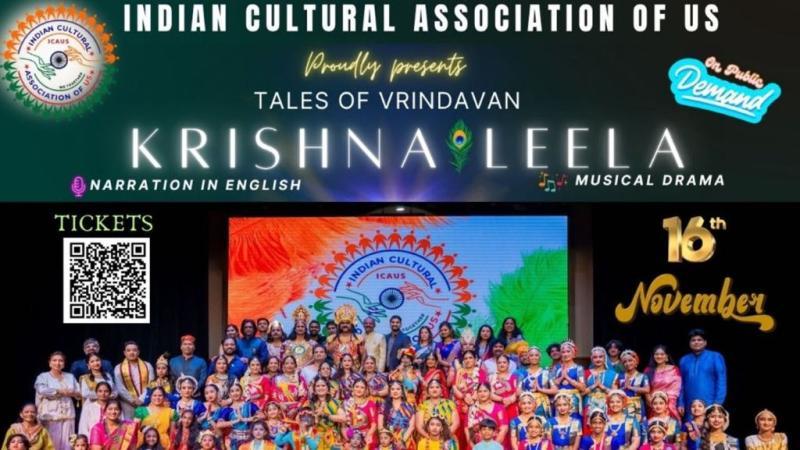 Indian Cultural Association of US Presents | Tales of Vrindavan – Krishna Leela