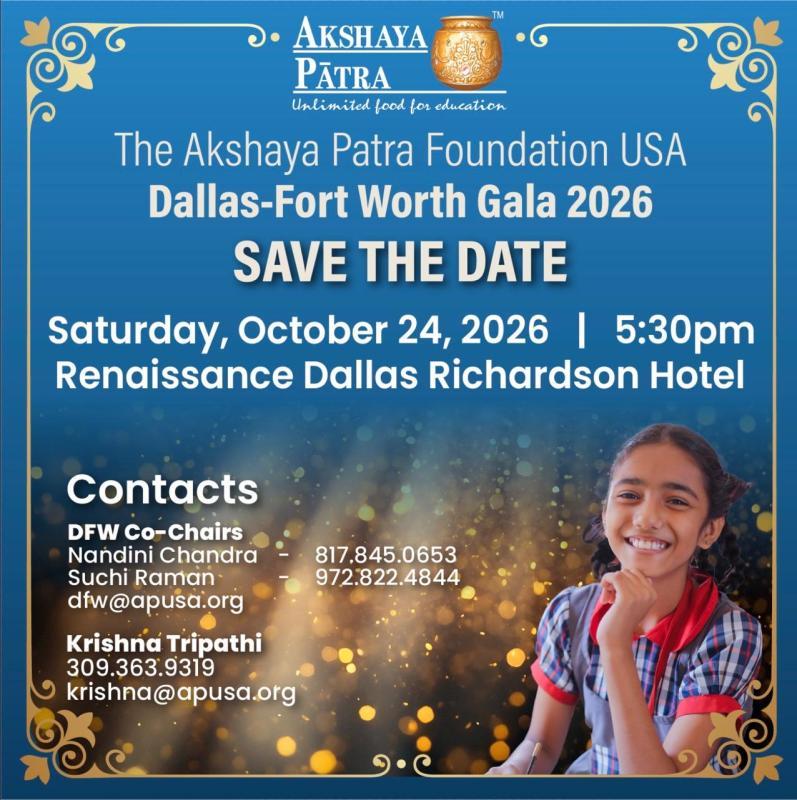 Akshaya Patra Dallas–Fort Worth Annual Gala 2026