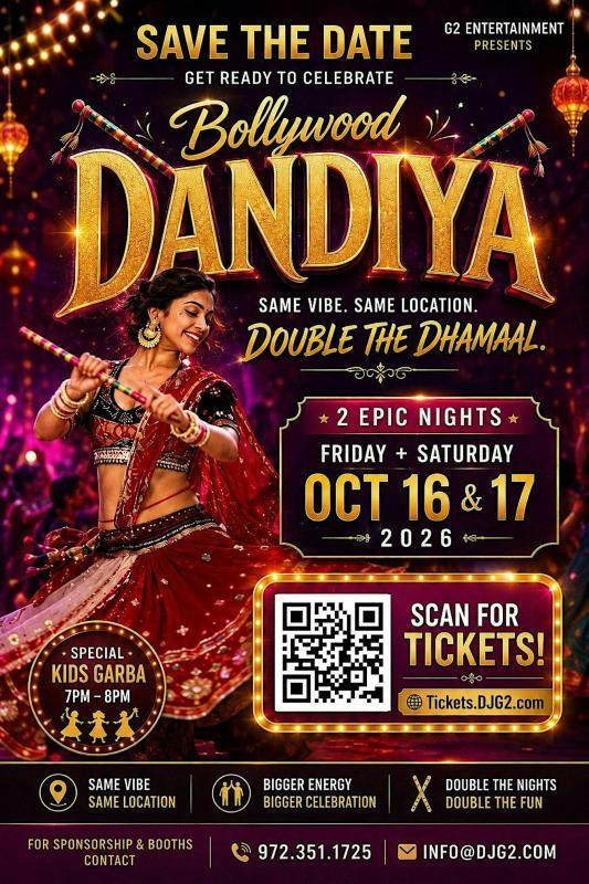 Bollywood Dandiya 2026 - Austin, TX