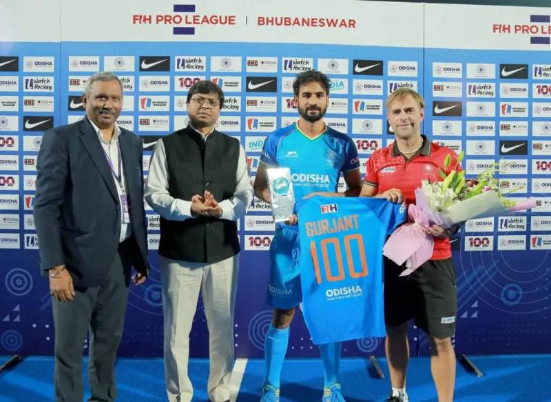 Gurjant Singh’s Milestone: 100 International Caps in Glittering Hockey Career