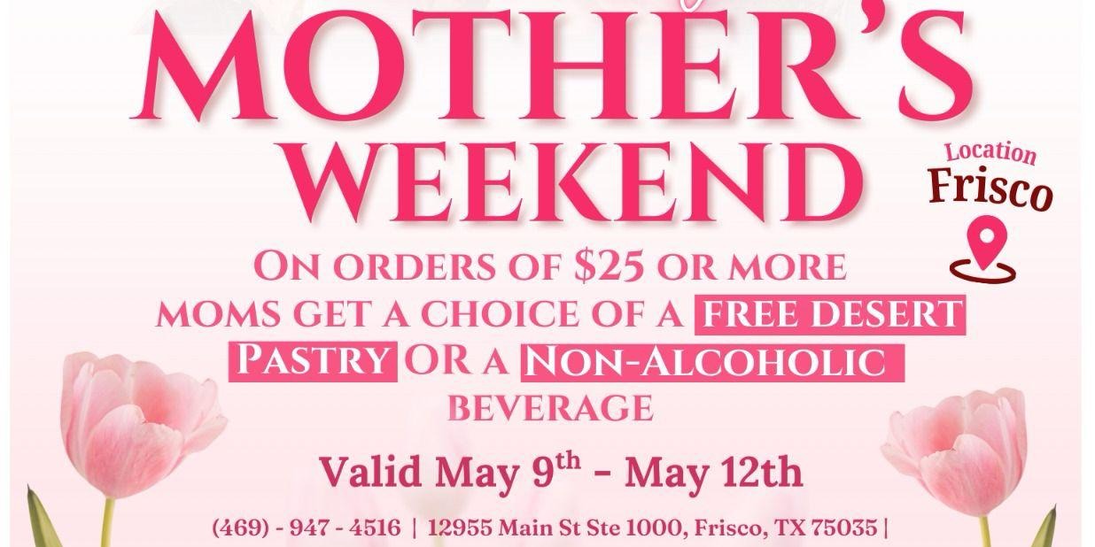 Sāri.Gā.Mā - Mother’s Day Weekend Offer: Free Sweet or Drink with Your $25+ Purchase