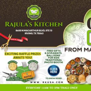 Rajula’s Kitchen Grand Opening – Complimentary Shots & Exclusive Offers Await!