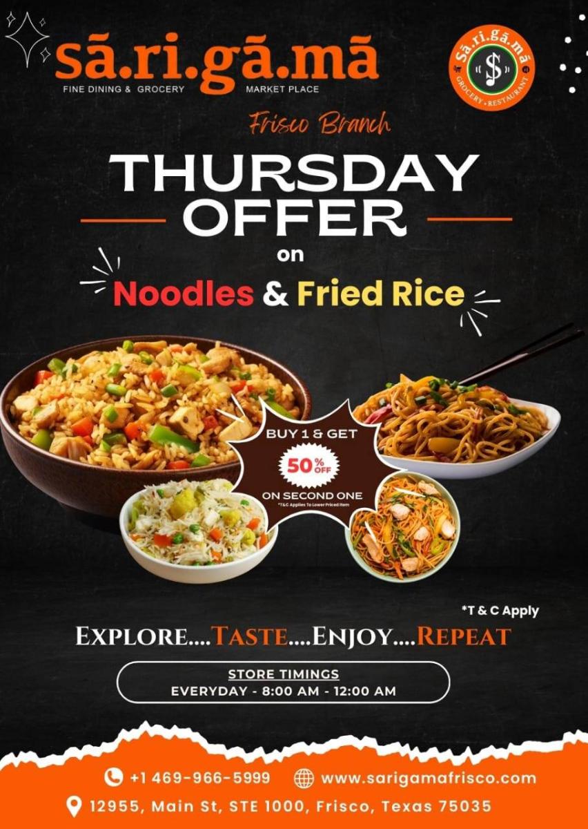 Sari Gama Frisco: Catch the Best Deals – 50% Off Burgers & Sandwiches on Wednesdays