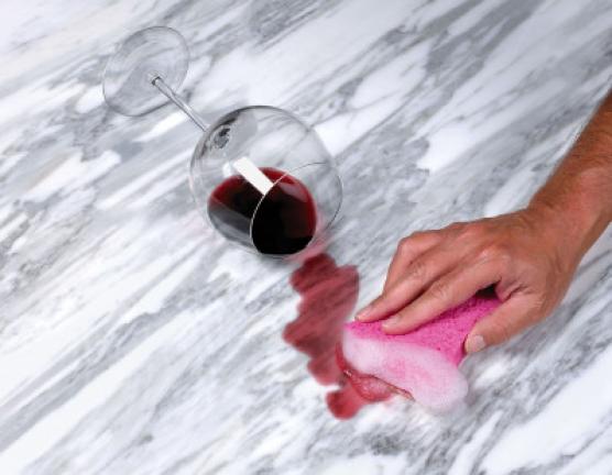 Make sure to clean spills immediately, before they can stain your natural stone surfaces. CONTRIBUTED PHOTO