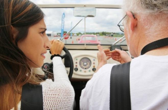 A participant takes a spin with a Haggerty driving instructor. CONTRIBUTED PHOTO Copyright - DarpanMovies