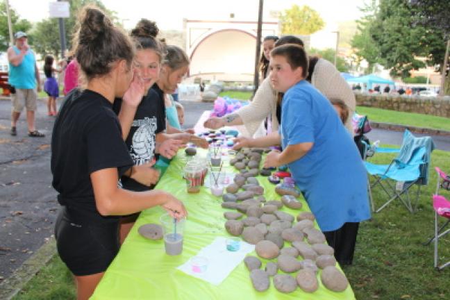 Carbon County Rocks was a popular stop throughout Lehighton's Night Out.