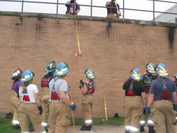 Members of Tamaqua's South Ward Fire Company train weekly, becoming familiar with the tools and tricks of the trade.