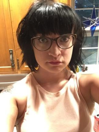 Don't stand directly under a light fixture.