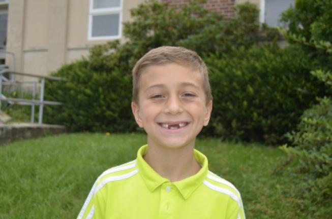 Michael Zebert, 6, Quakertown: "I'm looking forward to lunch!"