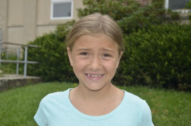 Sofia Bastone, 8, Lehighton: "Recess and lunch, mostly."