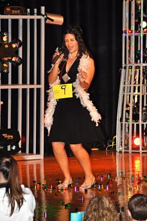 VICTOR IZZO/SPECIAL TO THE TIMES NEWS Hailey Hoherchak, the winner of Jim Thorpe Idol 5, does an encore presentation for the audience at the final round of the competition which was held on Saturday evening.