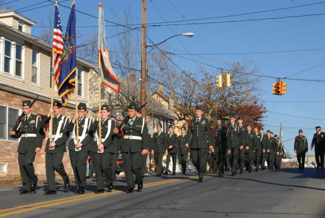 JROTC marches in Lansford