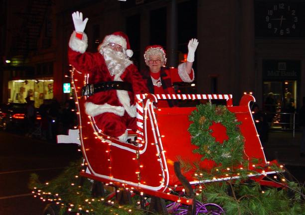 DONALD R. SERFASS/TIMES NEWS  Mr. & Mrs. Claus will arrive in Tamaqua on Friday evening at 6:30 p.m. as the annual 4-day Spirit of Christmas Festival kicks into high gear.