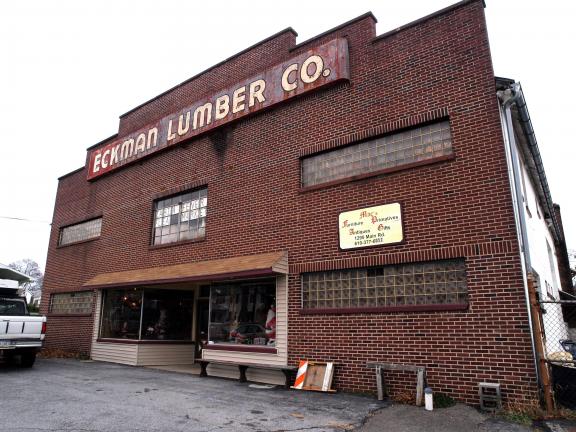 AL ZAGOFSKY/SPECIAL TO THE TIMES NEWS The main building at the Eckman Building Components is currently rented to a flea market. Other buildings, used for construction of the company's truss products seem to be closed. Eckman Building Components won…