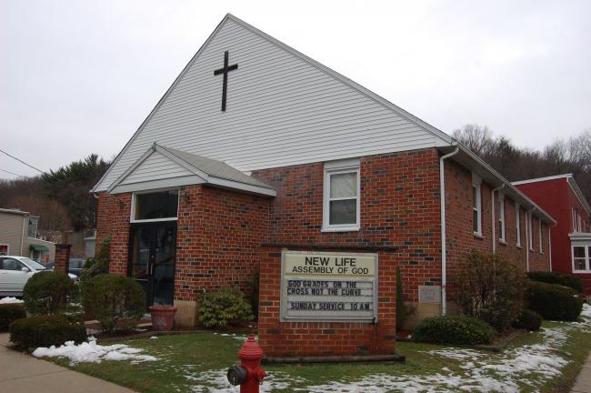 JOE PLASKO/TIMES NEWS New Life Assembly of God, 407 Schuylkill Avenue, Tamaqua, is in the process of purchasing an Elm Street property behind the church for use as office and meeting space.