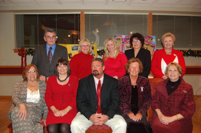 Gail Maholick/TIMES NEWS Carbon County Assocation of Realtors installed officers for 2010. From left are, front row, Marie Obert, Kimberly Rabenold, James Zurn, Catherine Chies and Lisa Sawyer, board members; and officers are, Eugene Mulligan,…