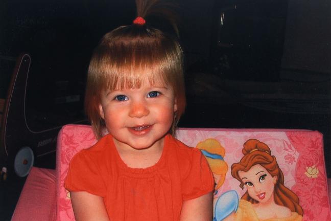 Sitting pretty as a little princess