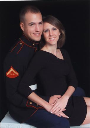 Lance Cpl. Christopher R. Perrinsand Ashley Nicole Starry