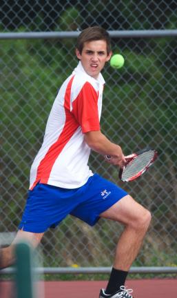 bob ford/times news Sam Lux of Jim Thorpe will be one of the favorites when the District 11 Class AA Singles Tournament gets underway on Friday.