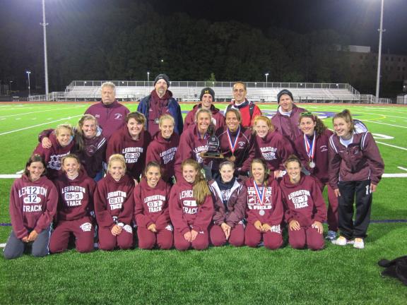 @Caption Stand Alone:Lehighton girls celebrate MVC track titleLehighton captured the 2010 Mountain Valley Conference girls track title on May 12. The Lady Indians had the top point total during the MVC's All-League meet, giving the school its first…