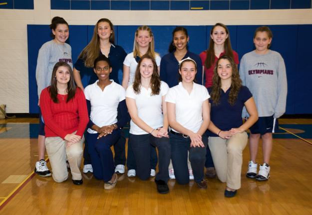 Bob Ford/TIMES NEWS Jim Thorpe girls basketball team members for the 2010-11 season include, front from left, Chasity Mosteller, Celeste Robinson, Brittany Holland, Alexandria Ventrella, Chelsea Smelas; back, manager Kayley Kovac, Catherine Condly,…