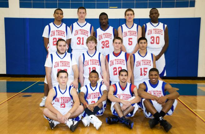 Bob Ford/TIMES NEWS Jim Thorpe boys basketball team members for the 2010-11 season include, front from left, Dean DiBonifazio, Treysean Marshall, Milton Moranta, P.J. Johnson; middle row, Edwin Valentin, Ben Moore, Dane Ciavarella, Michael Munoz;…