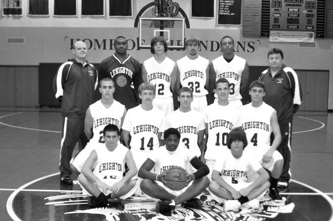 Mike Feifel/TIMES NEWS Lehighton boys basketball team members for the 2010-11 season include, front row from left, Ryan Scott, Khalil Jones, Anthony Rossino; middle row, Aaron Szacska, Brandon Edgar, DJ Rossino, James Farano, Nate Kresge; back row,…